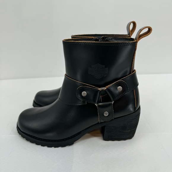 NWOB Harley-Davidson Lalanne Motorcycle Harness Boots Women’s US 7 Black D84686 - Picture 6 of 12